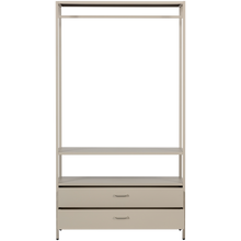 Laden Sie das Bild in den Galerie-Viewer, FERRIS OPEN WARDROBE 100 CM METAL SAND
