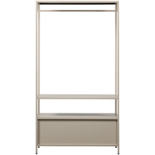 Laden Sie das Bild in den Galerie-Viewer, FERRIS OPEN WARDROBE 100 CM METAL SAND