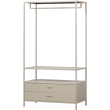 Laden Sie das Bild in den Galerie-Viewer, FERRIS OPEN WARDROBE 100 CM METAL SAND