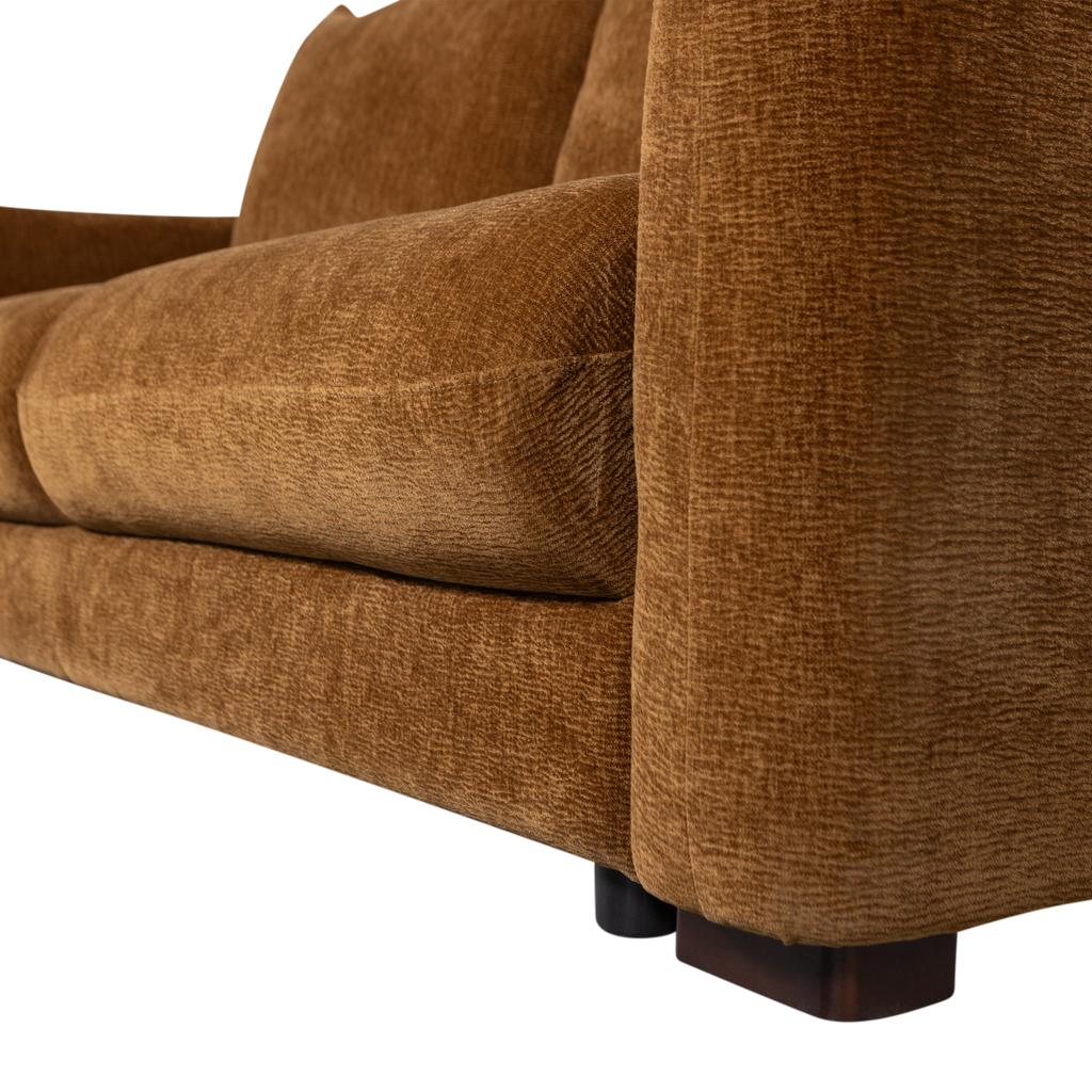 JONNE 3-SEATER SLEEPING SOFA CHENILLE BROWN