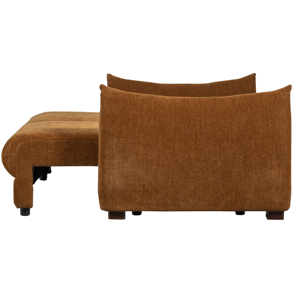 JONNE 3-SEATER SLEEPING SOFA CHENILLE BROWN