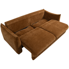 Laden Sie das Bild in den Galerie-Viewer, JONNE 3-SEATER SLEEPING SOFA CHENILLE BROWN