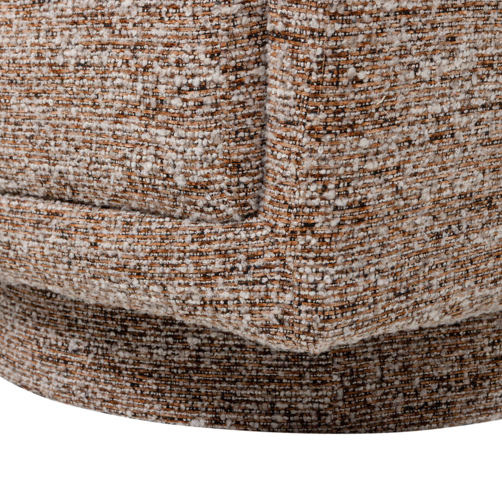 OSKA SWIVEL ARMCHAIR BROWN MELANGE