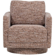 Charger l'image dans la galerie, OSKA SWIVEL ARMCHAIR BROWN MELANGE