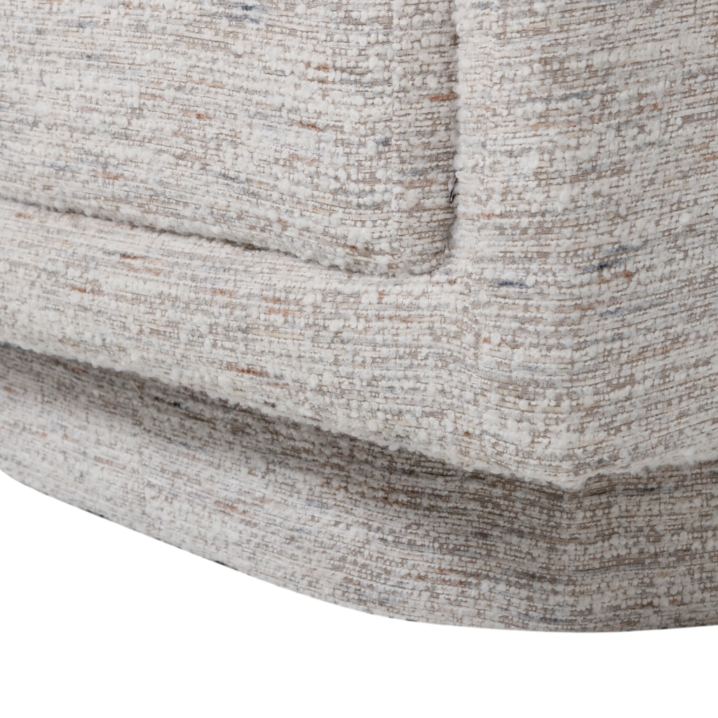 OSKA SWIVEL ARMCHAIR NATURAL MELANGE