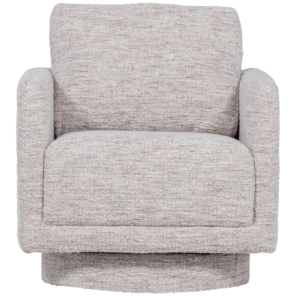 OSKA SWIVEL ARMCHAIR NATURAL MELANGE
