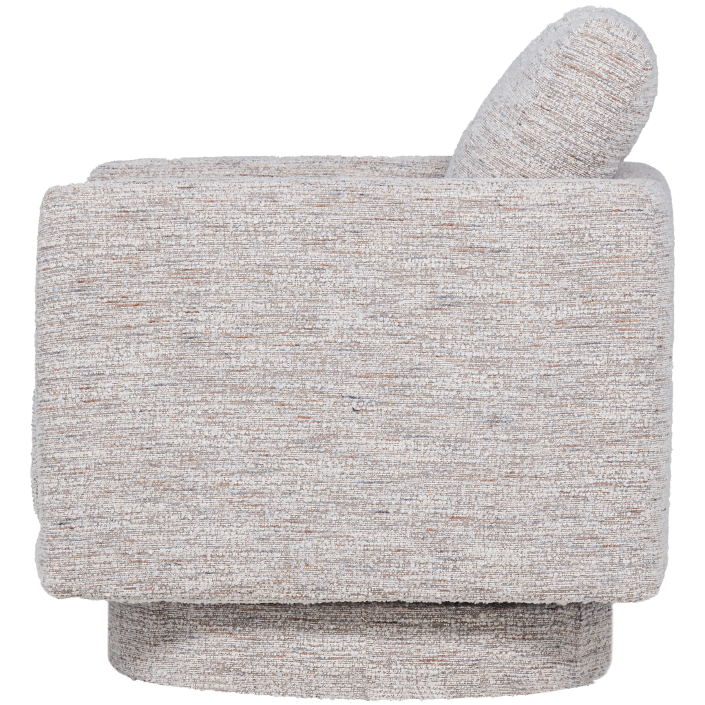 OSKA SWIVEL ARMCHAIR NATURAL MELANGE
