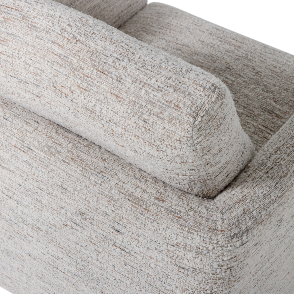 OSKA SWIVEL ARMCHAIR NATURAL MELANGE