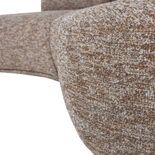 Laden Sie das Bild in den Galerie-Viewer, BATAVIER HALF ROUND SOFA 4-SEATER LIGHT BROWN MELANGE
