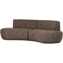 Load image into Gallery viewer, BATAVIER HALF ROUND SOFA 4-SEATER BROWN MELANGE