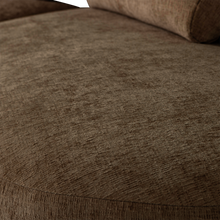 Laden Sie das Bild in den Galerie-Viewer, BATAVIER HALF ROUND SOFA 4-SEATER VELVET BROWN MELANGE