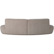 Load image into Gallery viewer, BATAVIER HALF ROUND SOFA 4-SEATER VELVET SAND MELANGE
