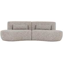 Load image into Gallery viewer, BATAVIER HALF ROUND SOFA 4-SEATER SAND MELANGE