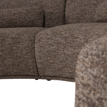 Charger l'image dans la galerie, BATAVIER HALF ROUND SOFA 6-SEATER BROWN MELANGE