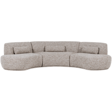 Load image into Gallery viewer, BATAVIER HALF ROUND SOFA 6-SEATER SAND MELANGE