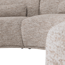 Load image into Gallery viewer, BATAVIER HALF ROUND SOFA 6-SEATER SAND MELANGE