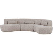 Load image into Gallery viewer, BATAVIER HALF ROUND SOFA 6-SEATER SAND MELANGE