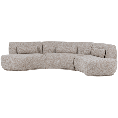 BATAVIER HALF ROUND SOFA 6-SEATER SAND MELANGE