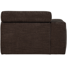 Laden Sie das Bild in den Galerie-Viewer, NOVI 1-SEATER ELEMENT ARM LEFT DARK BROWN MELANGE