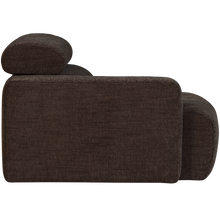 Laden Sie das Bild in den Galerie-Viewer, NOVI 1-SEATER ELEMENT ARM LEFT DARK BROWN MELANGE