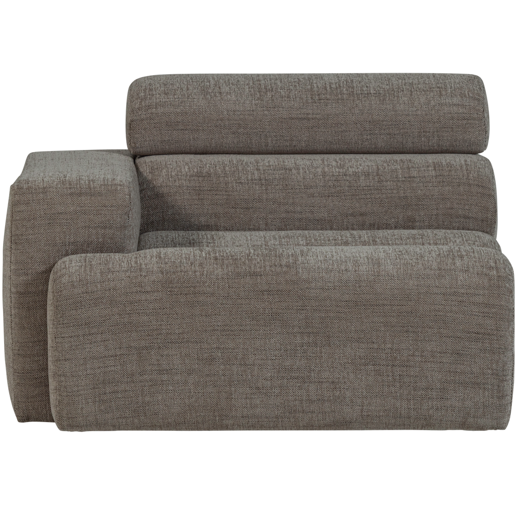 NOVI 1-SEATER ELEMENT ARM LEFT GREY MELANGE