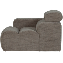 Laden Sie das Bild in den Galerie-Viewer, NOVI 1-SEATER ELEMENT ARM LEFT GREY MELANGE