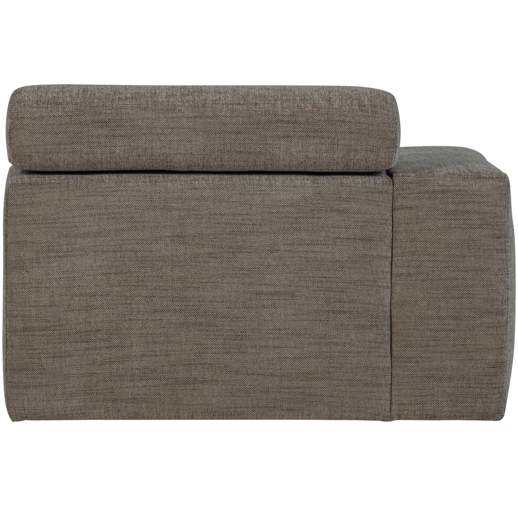 NOVI 1-SEATER ELEMENT ARM LEFT GREY MELANGE