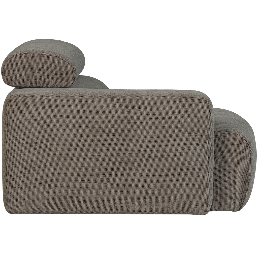 NOVI 1-SEATER ELEMENT ARM LEFT GREY MELANGE
