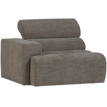 Laden Sie das Bild in den Galerie-Viewer, NOVI 1-SEATER ELEMENT ARM LEFT GREY MELANGE