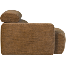 Laden Sie das Bild in den Galerie-Viewer, NOVI 1-SEATER ELEMENT ARM LEFT CARAMEL BROWN MELANGE