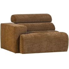 Laden Sie das Bild in den Galerie-Viewer, NOVI 1-SEATER ELEMENT ARM LEFT CARAMEL BROWN MELANGE
