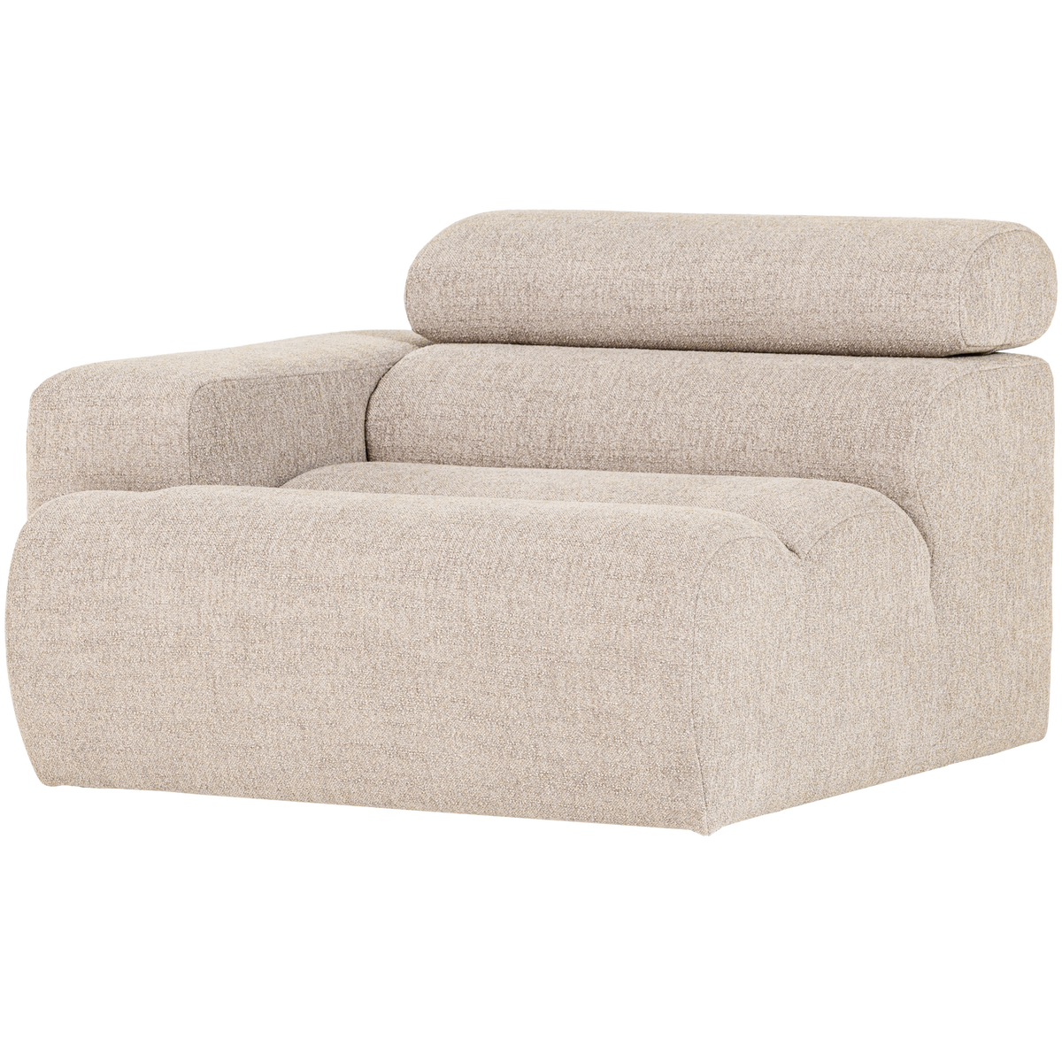 NOVI 1-SEATER ELEMENT ARM LEFT BOUCLE NATURAL