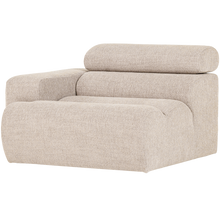 Laden Sie das Bild in den Galerie-Viewer, NOVI 1-SEATER ELEMENT ARM LEFT BOUCLE NATURAL