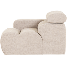 Laden Sie das Bild in den Galerie-Viewer, NOVI 1-SEATER ELEMENT ARM LEFT BOUCLE NATURAL