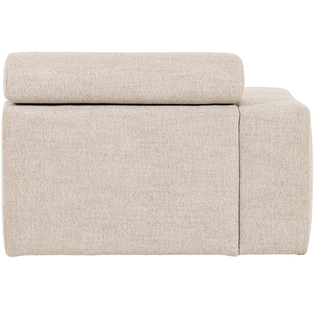 NOVI 1-SEATER ELEMENT ARM LEFT BOUCLE NATURAL