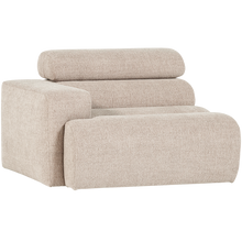 Laden Sie das Bild in den Galerie-Viewer, NOVI 1-SEATER ELEMENT ARM LEFT BOUCLE NATURAL
