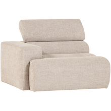 Laden Sie das Bild in den Galerie-Viewer, NOVI 1-SEATER ELEMENT ARM LEFT BOUCLE NATURAL