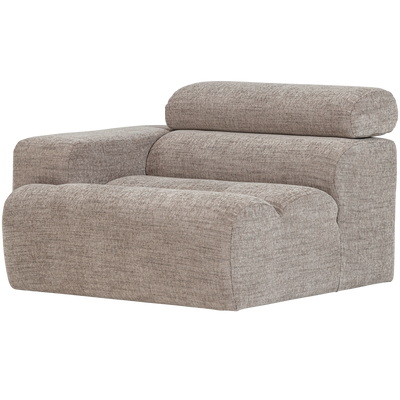 NOVI 1-SEATER ELEMENT ARM LEFT NATURAL MELANGE