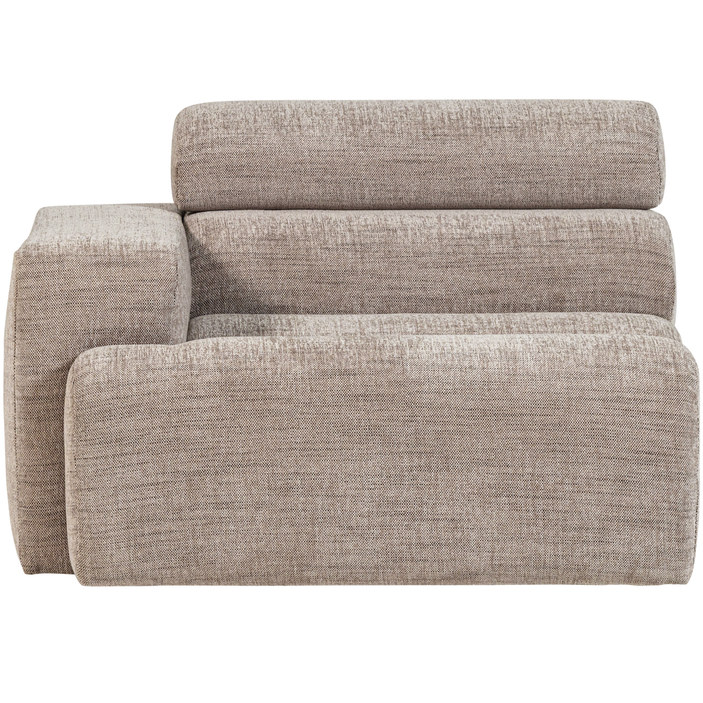 NOVI 1-SEATER ELEMENT ARM LEFT NATURAL MELANGE