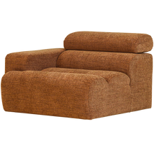 Laden Sie das Bild in den Galerie-Viewer, NOVI 1-SEATER ELEMENT ARM LEFT ORANGE MELANGE