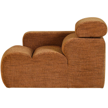Laden Sie das Bild in den Galerie-Viewer, NOVI 1-SEATER ELEMENT ARM LEFT ORANGE MELANGE