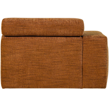 Laden Sie das Bild in den Galerie-Viewer, NOVI 1-SEATER ELEMENT ARM LEFT ORANGE MELANGE