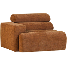 Laden Sie das Bild in den Galerie-Viewer, NOVI 1-SEATER ELEMENT ARM LEFT ORANGE MELANGE