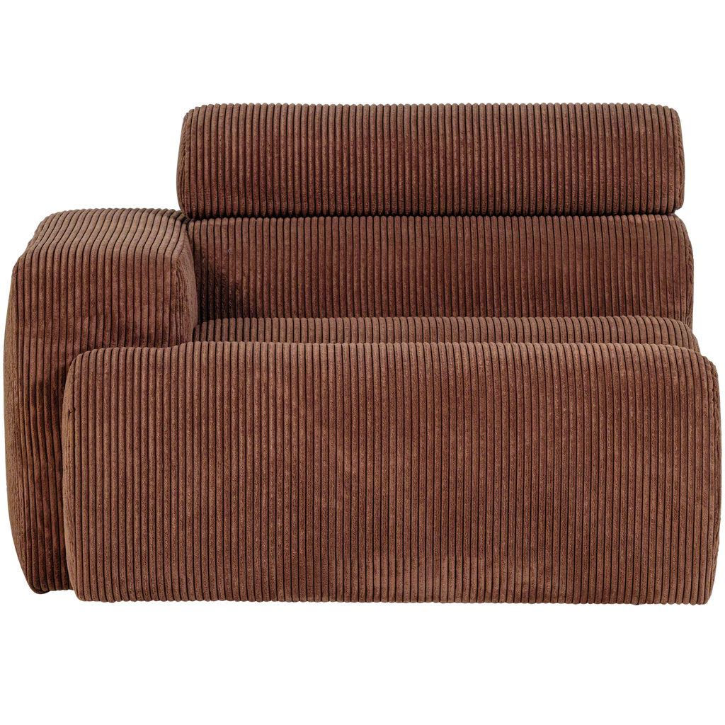 NOVI 1-SEATER ELEMENT ARM LEFT RIB FABRIC TERRA