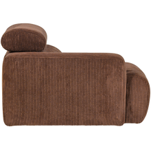 Laden Sie das Bild in den Galerie-Viewer, NOVI 1-SEATER ELEMENT ARM LEFT RIB FABRIC TERRA