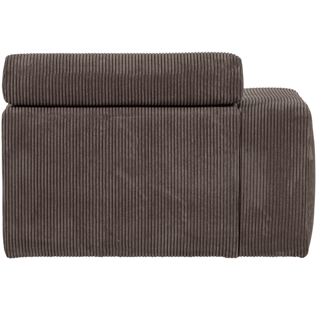 NOVI 1-SEATER ELEMENT ARM LEFT RIB FABRIC SAND