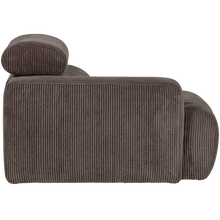 Laden Sie das Bild in den Galerie-Viewer, NOVI 1-SEATER ELEMENT ARM LEFT RIB FABRIC SAND