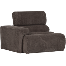 Laden Sie das Bild in den Galerie-Viewer, NOVI 1-SEATER ELEMENT ARM LEFT RIB FABRIC SAND