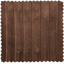 Laden Sie das Bild in den Galerie-Viewer, NOVI 1-SEATER ELEMENT ARM LEFT RIB FABRIC MOCHA BROWN