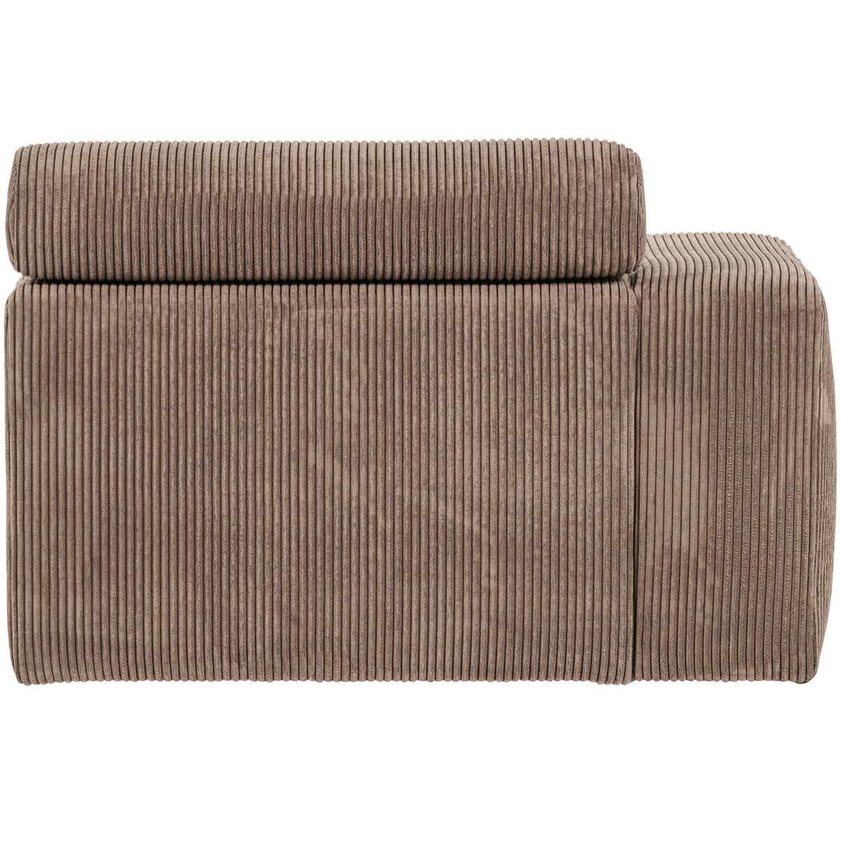 NOVI 1-SEATER ELEMENT ARM LEFT RIB FABRIC TAUPE